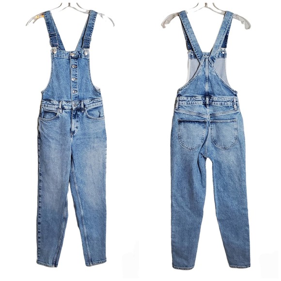 Free People Pants - Free People We The Free Shelby Button Front Denim Overalls Size 24